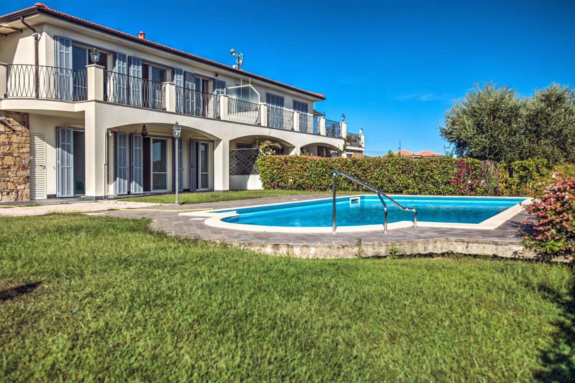 Villa Lucia Riviera Dei Fiori Pool - Happy Rentals San Remo Exterior foto